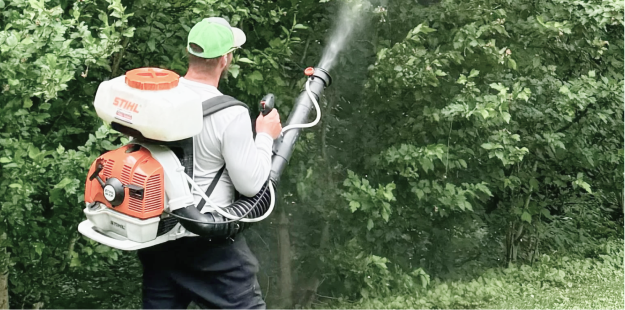 Spraying work
